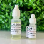 Tacrolimus Ophthalmic Solution in Oil 0.03% compounded for dogs in 5 mL and 15 mL bottles from Specialty Veterinary Pharmacy.