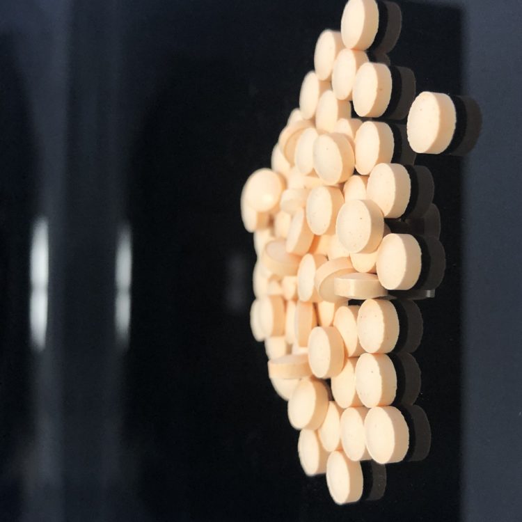Budesonide 1mg Mini Tablet compounded for dogs and cats.