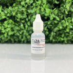 Bottle of compounded Desmopressin Acetate 0.01% Ophthalmic Solution for dogs and cats from SVPMEDS, with a white dropper cap.