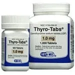 Thyro-Tabs commonly prescribed to dogs and cats.