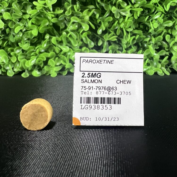 Paroxetine Chewable Compounded for dogs and cats