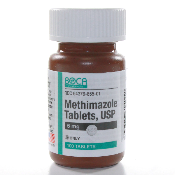 Methimazole 5mg tablet for cats.