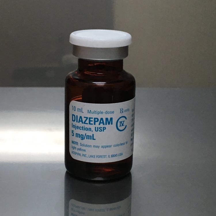 Diazepam Injection for dogs and cats.