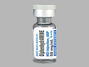 Diphenhydramine Injection for dogs and cats.