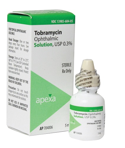 Tobramcyin Sulfate Ophthalmic Solution prescribed for dogs and cats.
