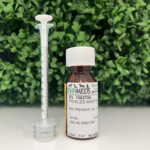 Naltrexone HCl oral liquid compounded for dogs and cats, shown in a 30mL bottle with a dosing syringe.
