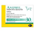 Anipryl Selegiline HCl tablet prescribed for dogs.