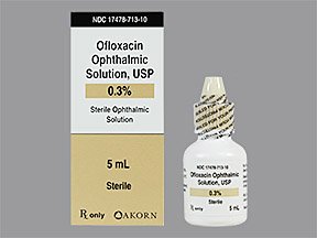 Ofloxacin Ophthalmic prescribed for dogs and cats.