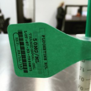 Fluoxetine Transdermal Gel compounded for dogs and cats