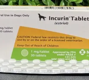 Incurin Tablet prescribed for dogs.