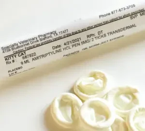 Amitriptyline Transdermal compounded for cats in Topi-Click Micro.