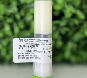 Methimazole Transdermal compounded for cats in Topi-Click Micro.