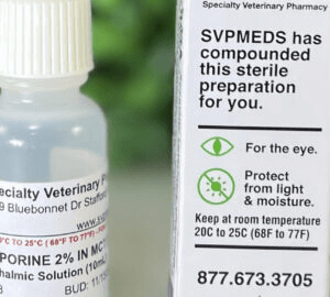 Cyclosporine Ophthalmic Solution compounded for dogs