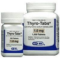 Thyro-Tabs commonly prescribed to dogs and cats